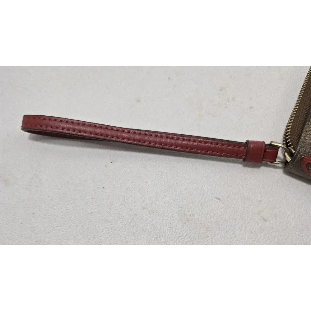 COACH LARGE PHONE WALLET SIGNATURE CANVAS WITH CRAYON ❤HEART 91578 - Picture 11 of 11